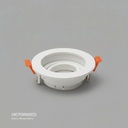 CARCASA REDONDA 100X35MM BLANCA 100U/C