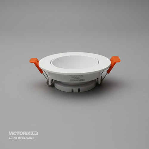 CARCASA REDONDA 90X30MM BLANCA 100U/C