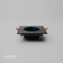 CARCASA CUADRADA 92X92X30MM NEGRA 100U/C