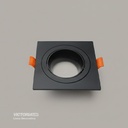 CARCASA CUADRADA 92X92X30MM NEGRA 100U/C