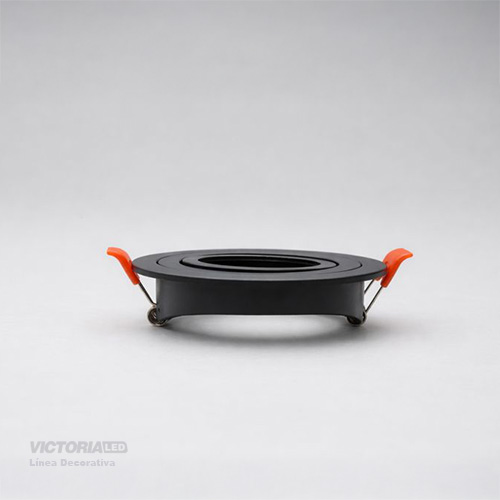 CARCASA REDONDA 92X30MM NEGRA 100U/C
