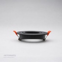 CARCASA REDONDA 92X30MM NEGRA 100U/C