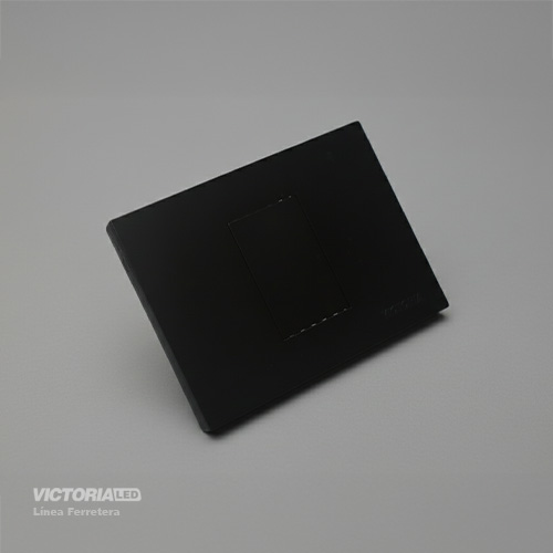 PLACA CIEGA PC NEGRO 10U/C