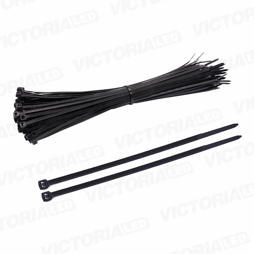 [N-8X30] AMARRAS PLASTICAS NEGRA 8MMX300MM 100PZAS