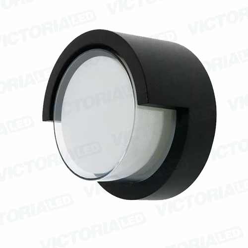 [APVW08-N] APLIQUE DE PARED IP65 12W 3000K NEGRO 169*100MM