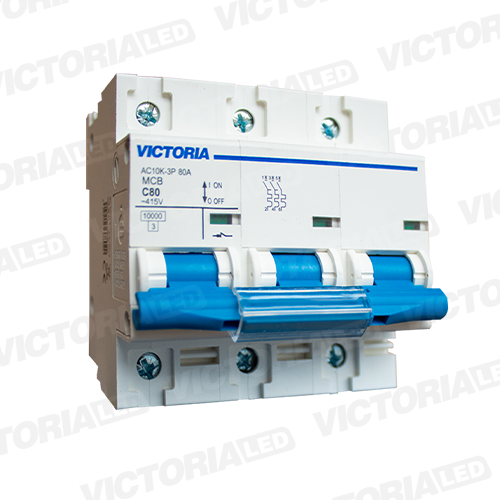 [AC10K-3P 125A] BREAKER VICTORIA LED AC 10K 3P 125A 4U/C