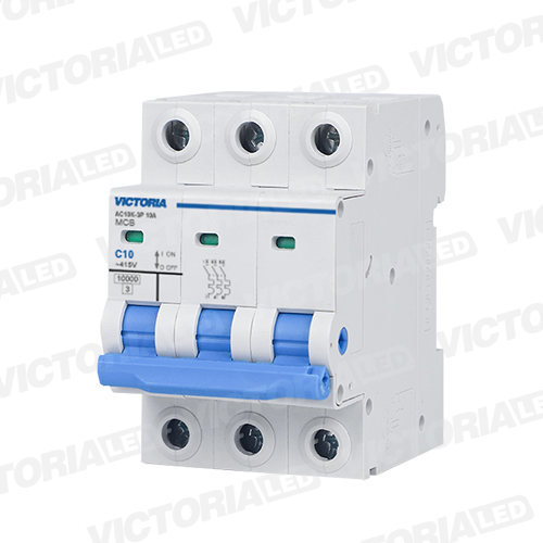 [AC10K-3P 25A] BREAKER VICTORIA LED AC 10K 3P 25A 4U/C