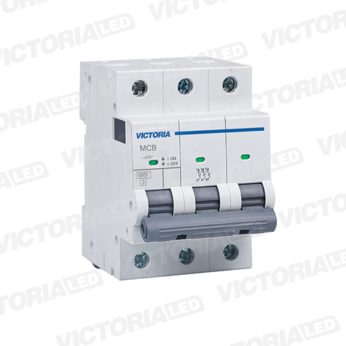 [AC6K-3P 25A] BREAKER VICTORIA LED AC 6K 3P 25A 4U/C