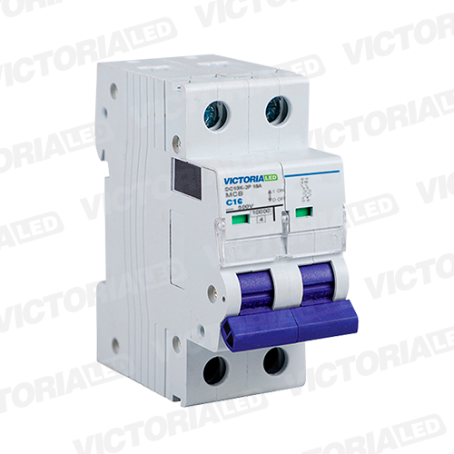 [DC10K-2P 16A] BREAKER VICTORIA LED DC 10K 2P 16A 6U/C
