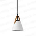 LAMPARA DECORATIVA 1*E27 METAL /PP/ CUERO