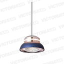 LAMPARA DECORATIVA LED 12W 3000K ALUMINIO BLUE