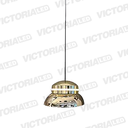 LAMPARA DECORATIVA LED 12W 3000K ALUMINIO GOLD