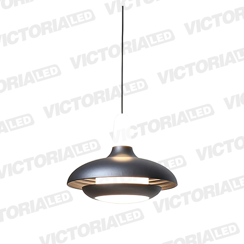 [P002 GRAY] LAMPARA DECORATIVA LED 12W 3000K ALUMINIO GRAY