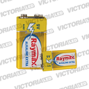 PILAS RAYMAX ALCALINAS 9V (12PZASXCAJA)