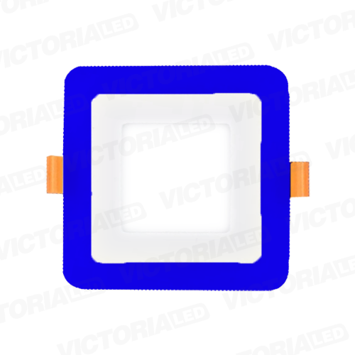 [LV-206ECA 3+3] VICTORIA LED PANEL EMP CUA 3W+3W AZUL 100U/C