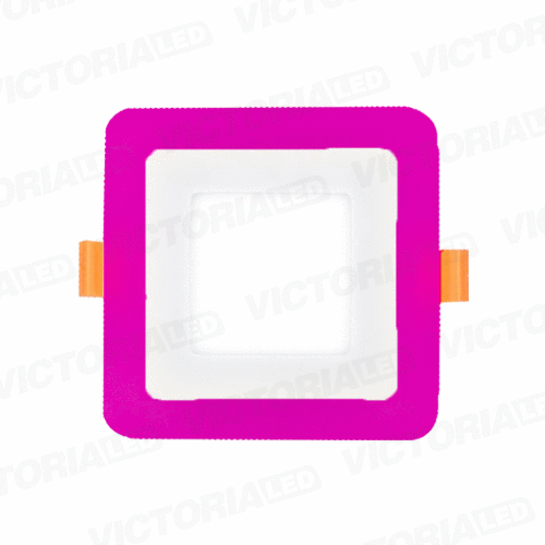 [LV-206ECF 6+3] VICTORIA LED PANEL EMP CUA 6W+3W FUCSIA 60U/C