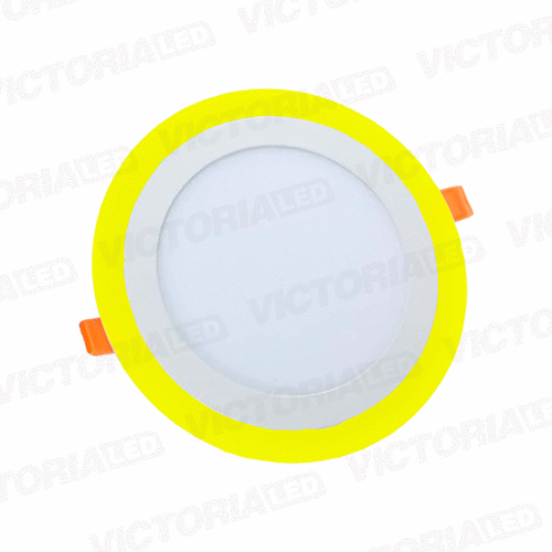 [LV-206ERY 12+4] VICTORIA LED PANEL EMP RED 12W+4W AMARILLO 40U/C