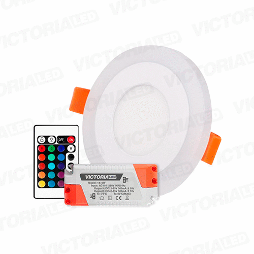 [ER12+4RGB] PANEL DOBLE VICTORIA EMP RED 12W+4W RGB C/R 40U/C