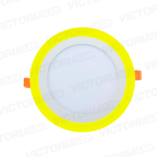 [LV-206ERY 3+3] VICTORIA LED PANEL EMP RED 3W+3W AMARILLO 100U/C