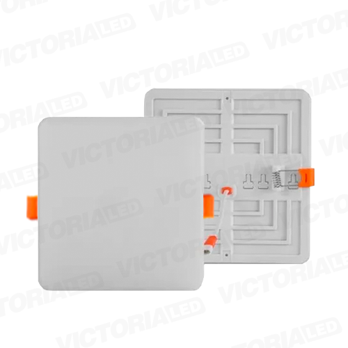[LV-113 10W 3000K] VICTORIA LED PANEL SIN BORDE 10W EMPOTRABLE CUADRADO 100U/C
