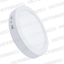 VICTORIA LED PANEL 6500K 12W SOBREPUESTO REDONDO 40U/C
