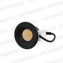 OJO DE BUEY 3W 6500K REDONDO NEGRO 100U/C